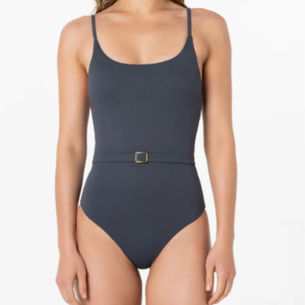 VAI Swim Lana One-Piece in Textured Ash - XS